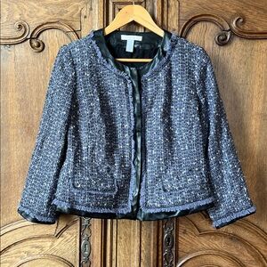 Chico's Blue Tweed Jacket